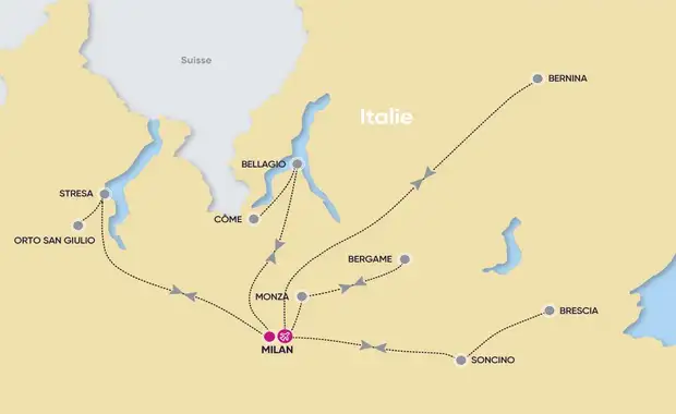 Autotour Les Lacs Italiens en liberté 4* - 2