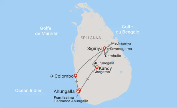 Combiné circuit et hôtel Circuit Joyaux du Sri Lanka (privatif) & plage au Framissima Evasion Heritance Ahungalla ***** - 15