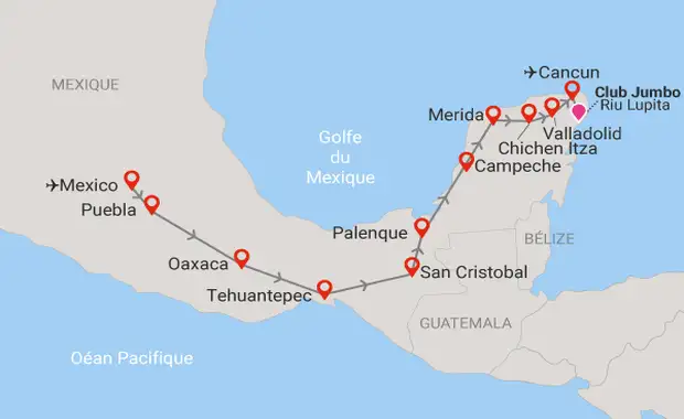 Combiné circuit et hôtel Beautés du Mexique + Extension au Club Jumbo Riu Lupita - 23
